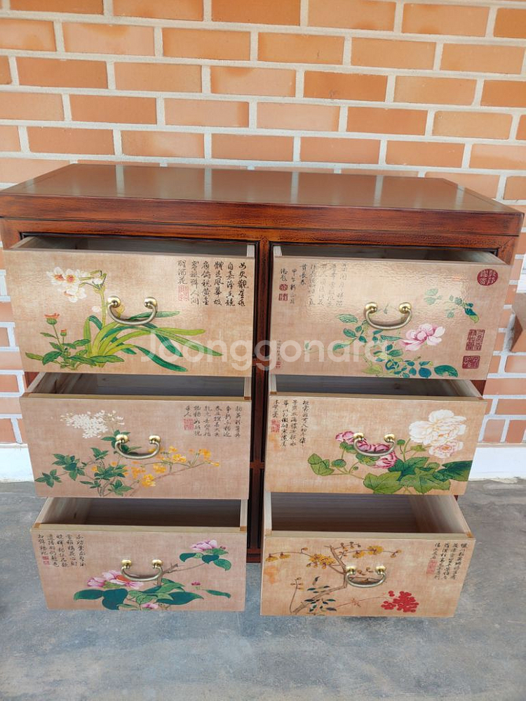 고가구 고서화6서랍장--3