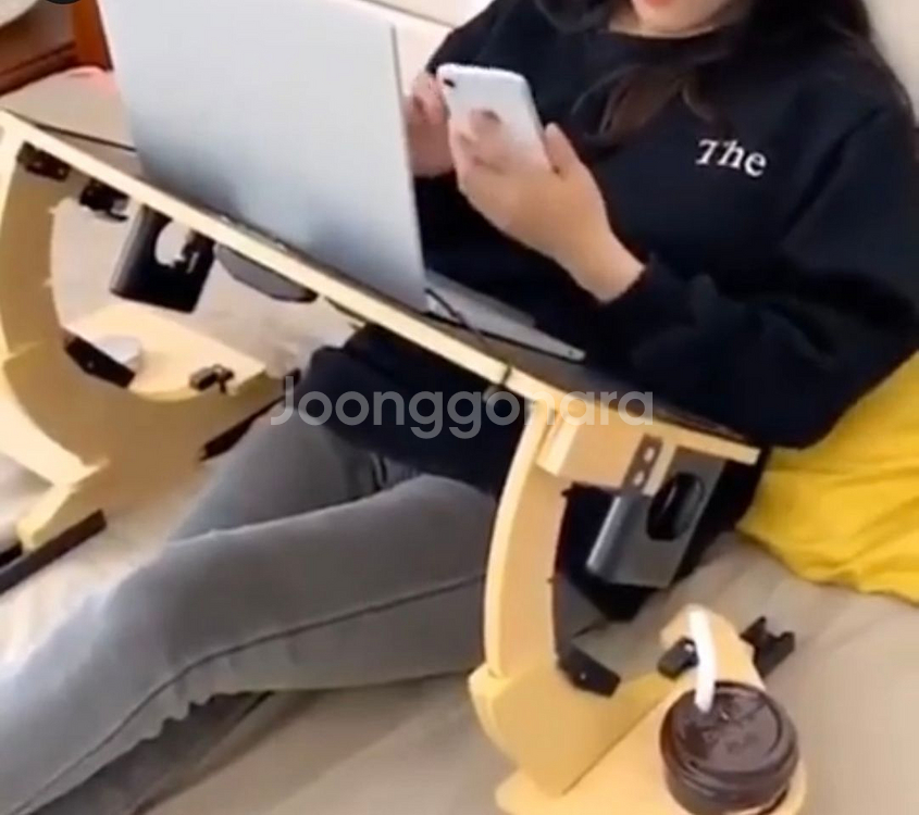 누워서하는 침대 책상--1