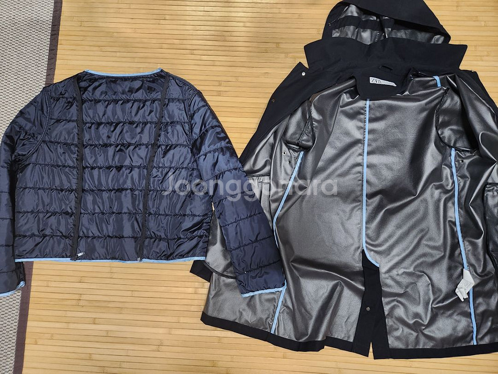 자라(ZARA)간절기 네이비 자켓 코트(105)--9