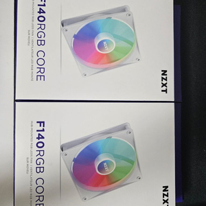 nzxt f140 rgb core 2개