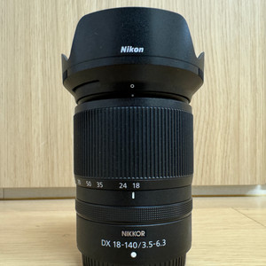 니콘 nikkor z dx 18-140 노박스 정품후드