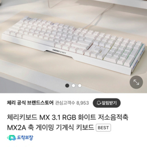 체리키보드 MX 3.1 RGB 화이트 풀박스 거의새것