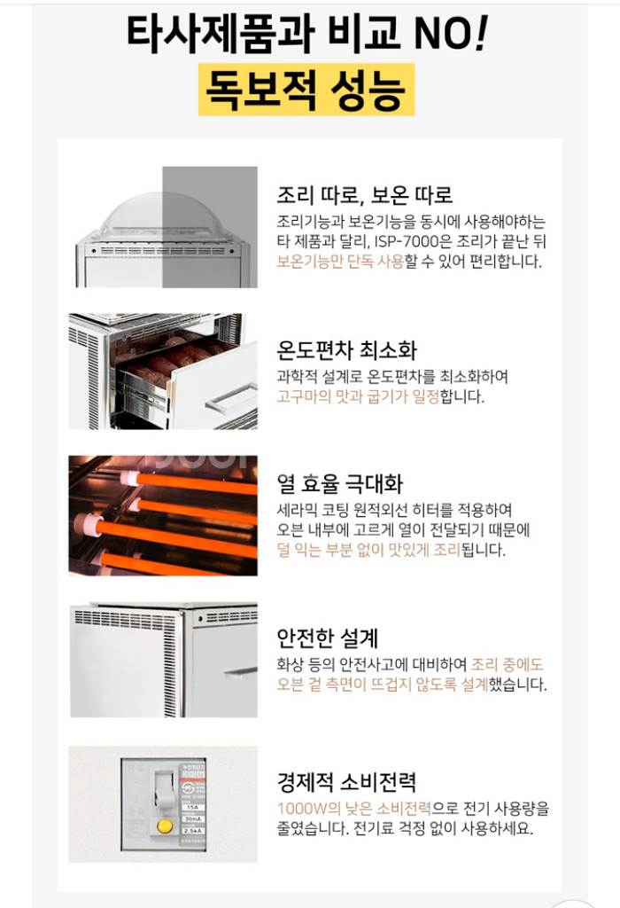 (쿨거시40) 아이스칸 isp-7000 군고구마 기계--8