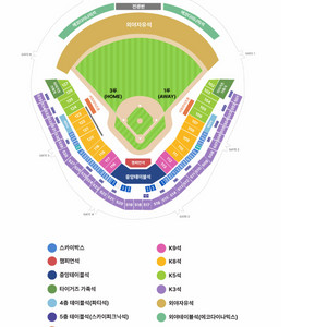 한국시리즈 6차전 기아vs삼성 3루 k8 4연석