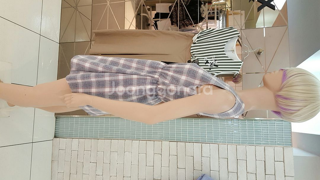 청순 르샵 체크원피스 일본빈티지--4