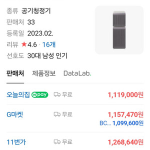 삼성 비스포크 큐브 공기청정기 AX123CB850SLD