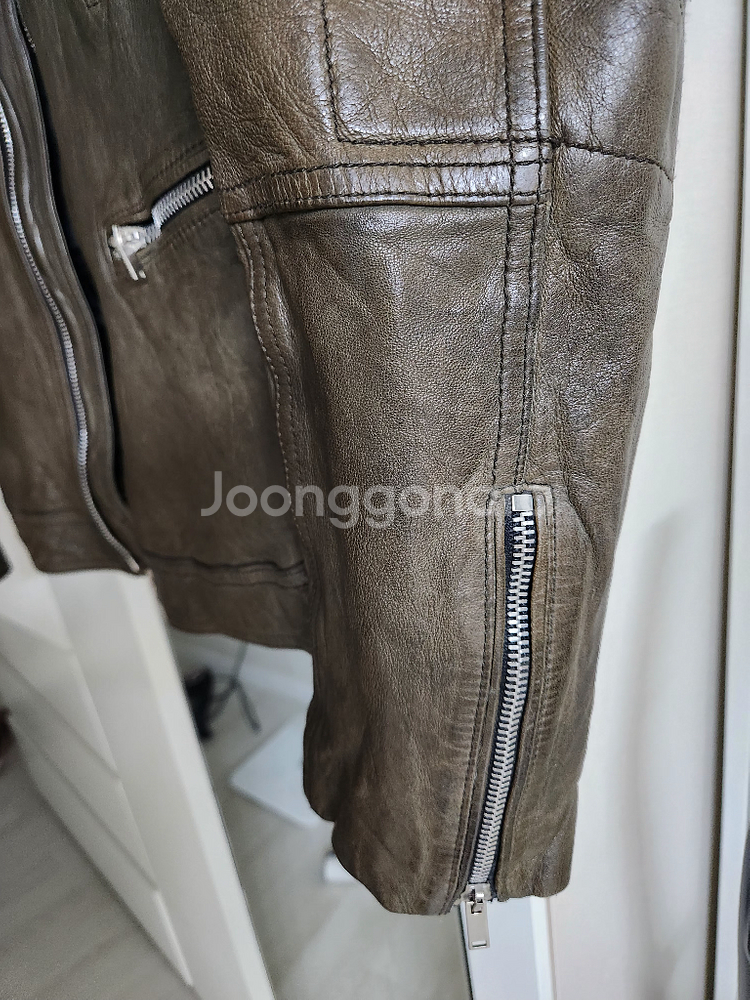 [정품]솔리드옴므_양가죽100% 라이더쟈켓--4