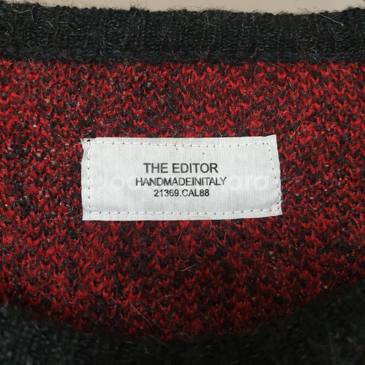 미착)the editor 시그니처 별패턴 알파카 스웨터--7