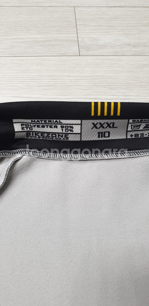 BIKE ZONE 기모자전거져지 2XL 110호 정품!--4