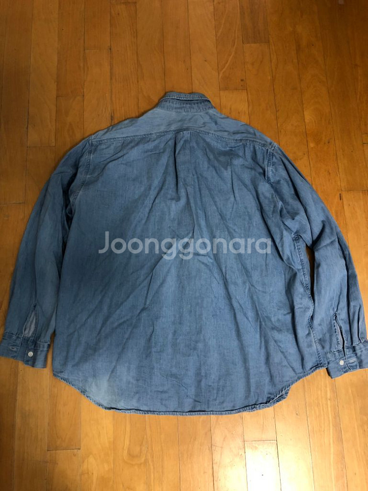 라퍼지스토어 시티보이 빅오버 워싱 연청 데님셔츠 L--1