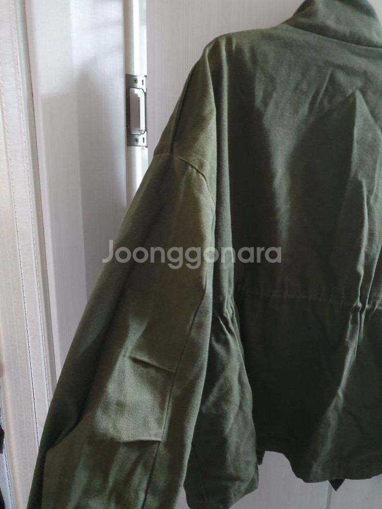하자 카키 야상 자켓 FREE 사파리 점퍼 소매 허리--4