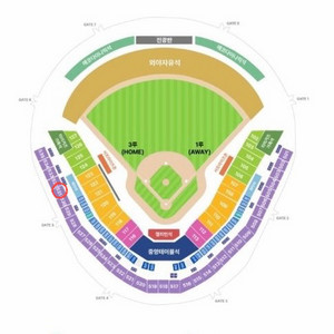 10/22 한국시리즈2차전 3루k3 531블록 2연석