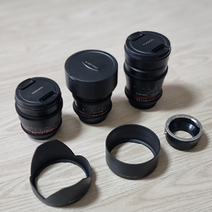 삼양 14mm, 35mm, 85mm 카메라 렌즈