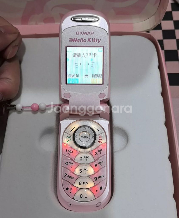 고전 키티 okwap 휴대폰 폴더폰 y2k 피처폰--5