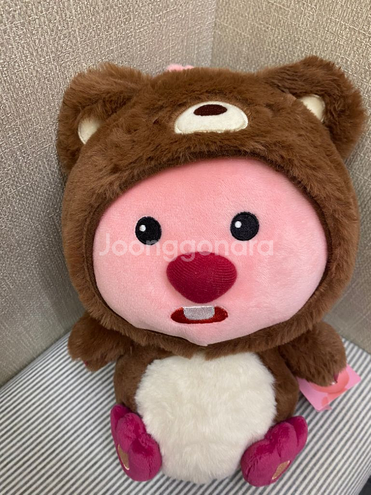 새상품) 잔망루피 동물 시리즈 곰 봉제인형 35cm--1