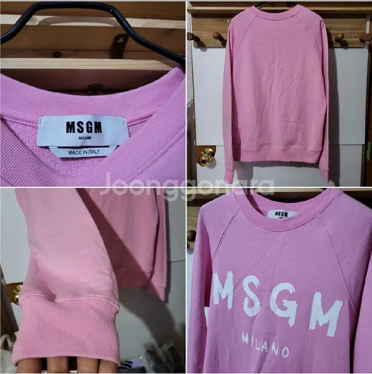 312 ) 정품 MSGM 맨투맨 m 딸기 긴팔 남여공용--4
