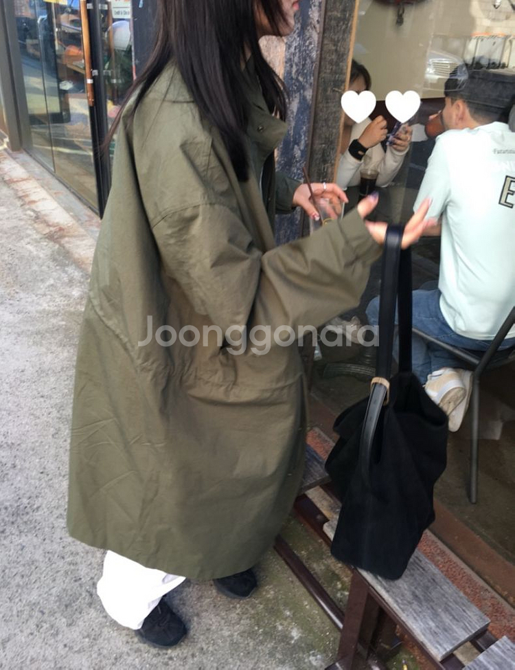 이도씨 오버핏 롱야상 66 77--2