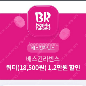 배스킨라빈스 쿼터 12000원 할인 쿠폰 구해요!!