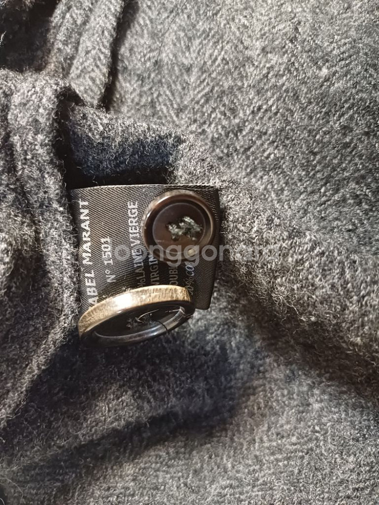 이자벨마랑 에뚜왈 버진울 코트 1 size--5