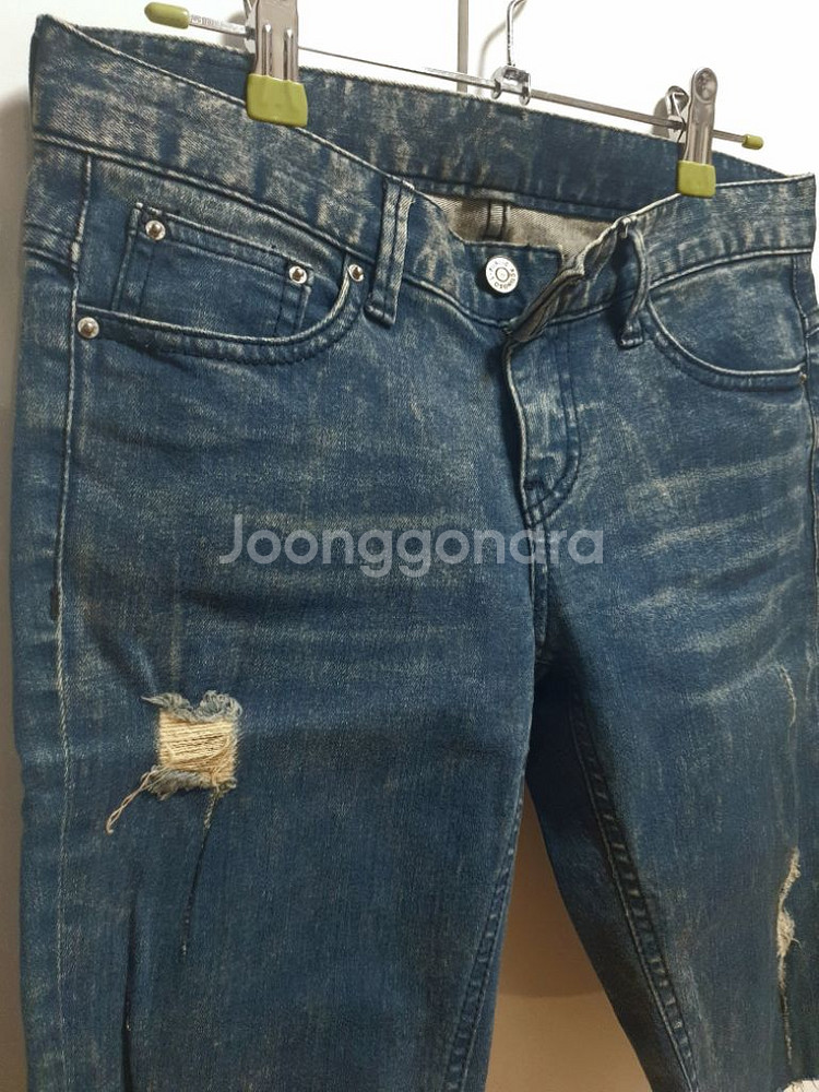 빈티지 워싱 5부 팬츠--1