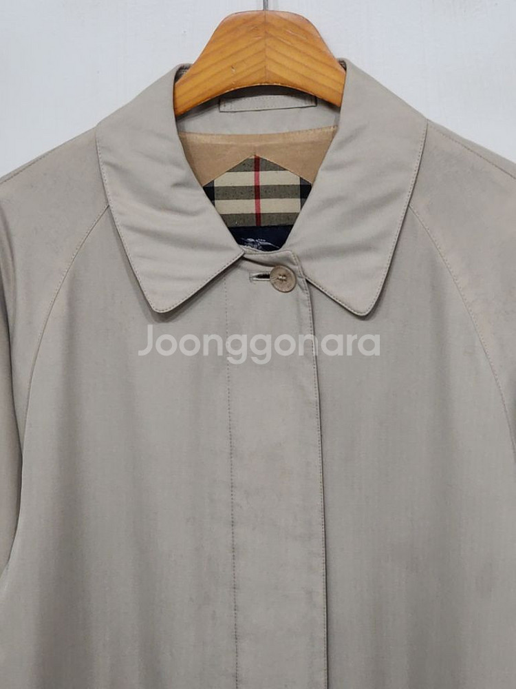 (L) 버버리 트렌치코트 베이지 싱글 하프코트--1