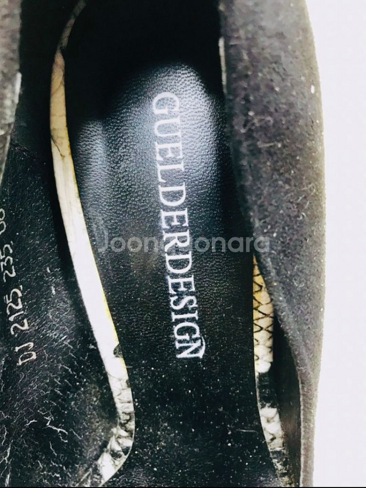 GUELDERDESIGN 오픈토 구두235mm 굽 8c--3