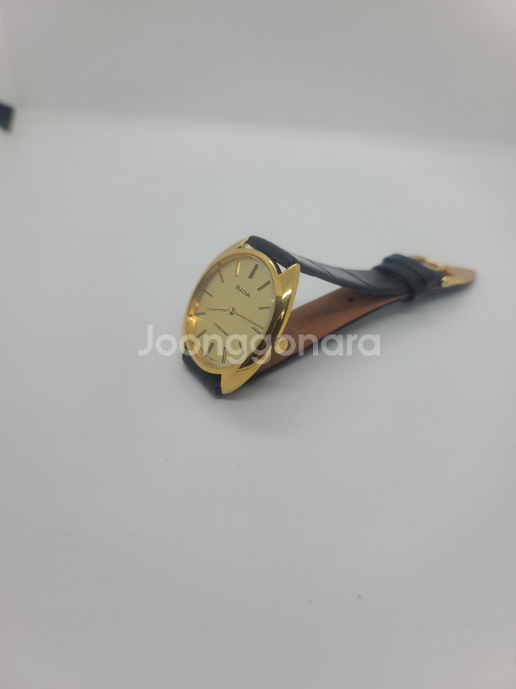 빈티지 부로바 롱샴 남성 수동 태엽식 가죽시계/SWIS--7