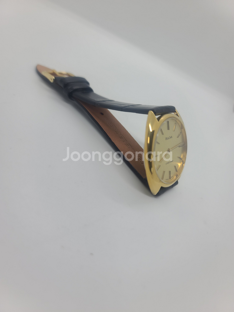 빈티지 부로바 롱샴 남성 수동 태엽식 가죽시계/SWIS--8