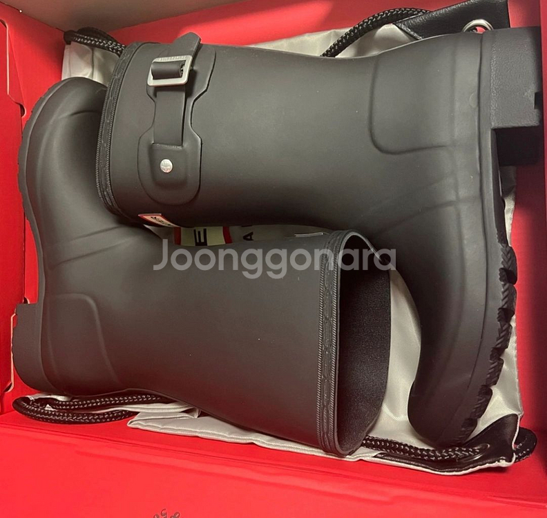 새상품) 헌터 오리지날 투어 숏 레인부츠 220--1