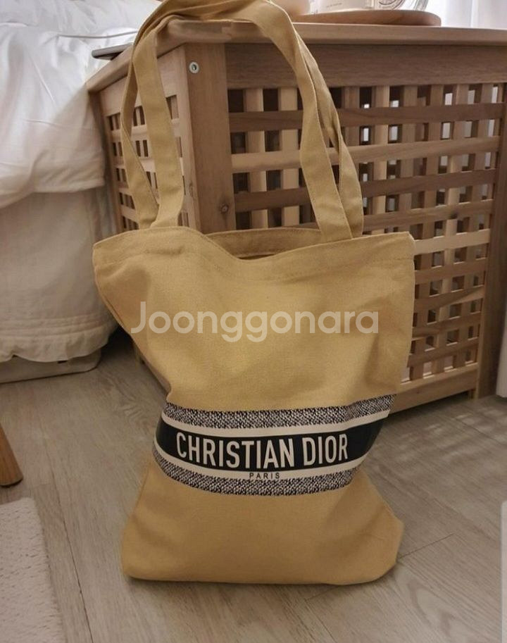 디올 고급 캔퍼스천 에코백(새상품)--1