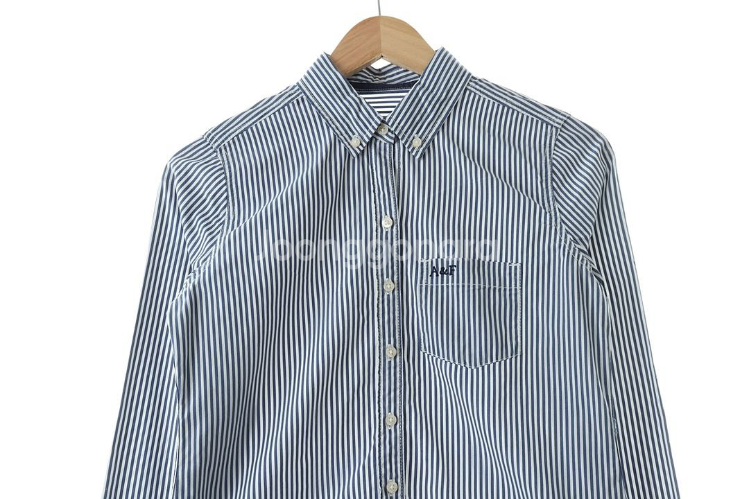 W(S) 아베크롬비 셔츠 남방 스트라이프 면 슬림핏--1