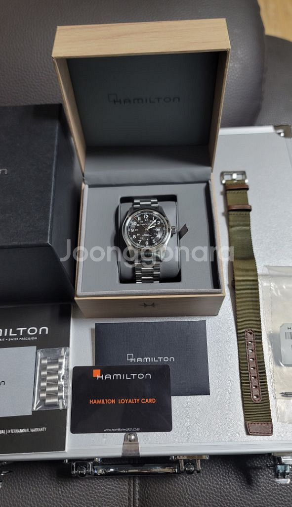 해밀턴 카키필드 42mm 메카니컬(날짜창)--2