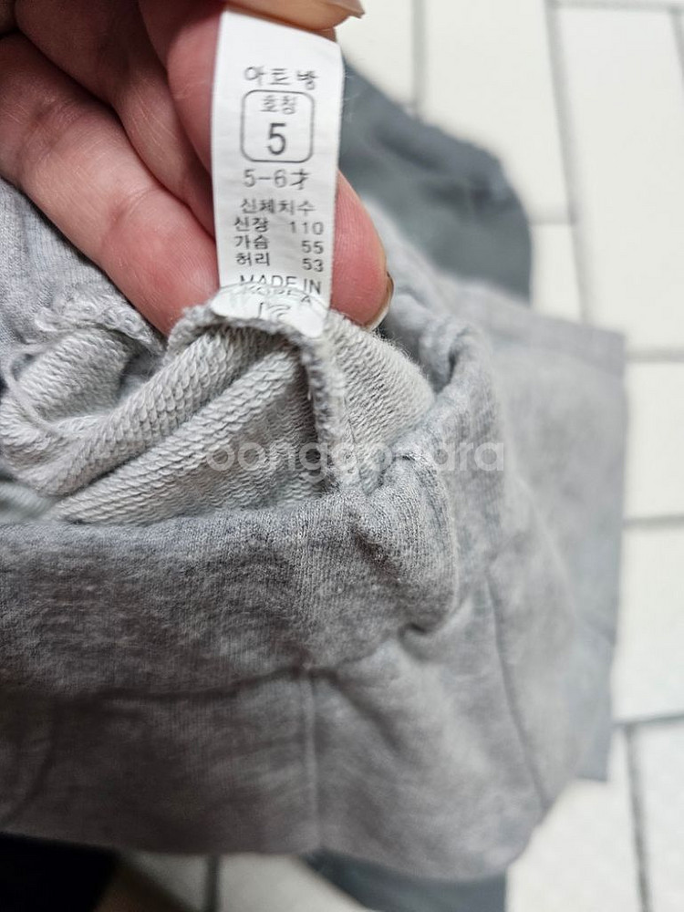 아기 면바지 조거바지 80이하 두벌 일괄--3