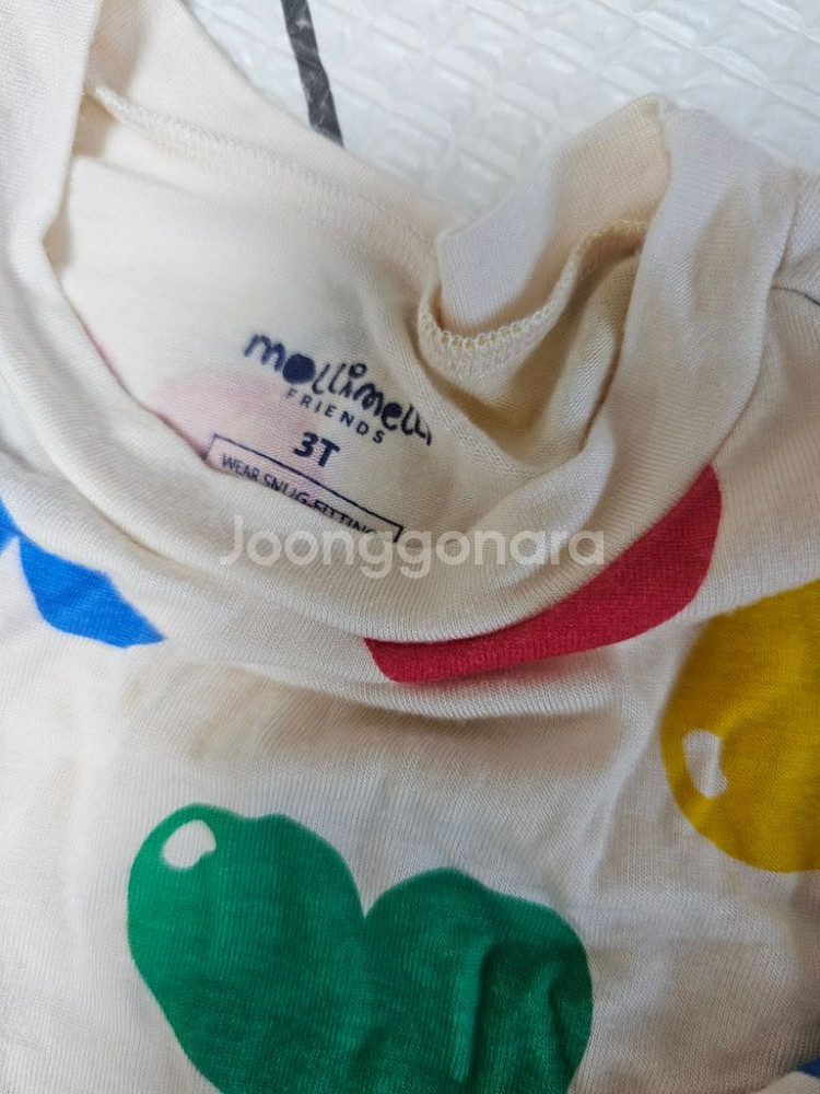 몰리멜리 모달 실내복 3t 세탁만 한 새상품--1