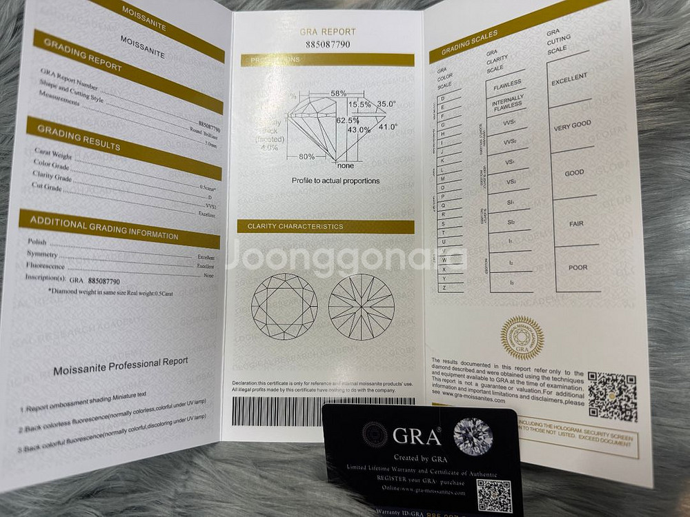 모이사나이트 나석 / 원석 1부 3부 5부 캐럿--4