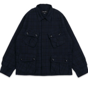 이스트로그 navy linen check jungle