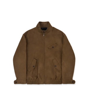 L) STU High Neck Suede Jacket