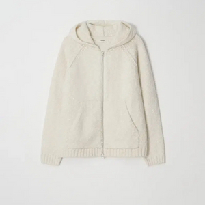 윤슬샵snowy hoodie jumper (ivory)