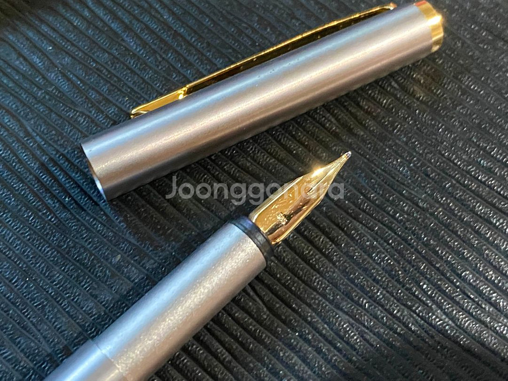 몽블랑 노블레스 14K-585 만년필+볼펜 실버 골드--2