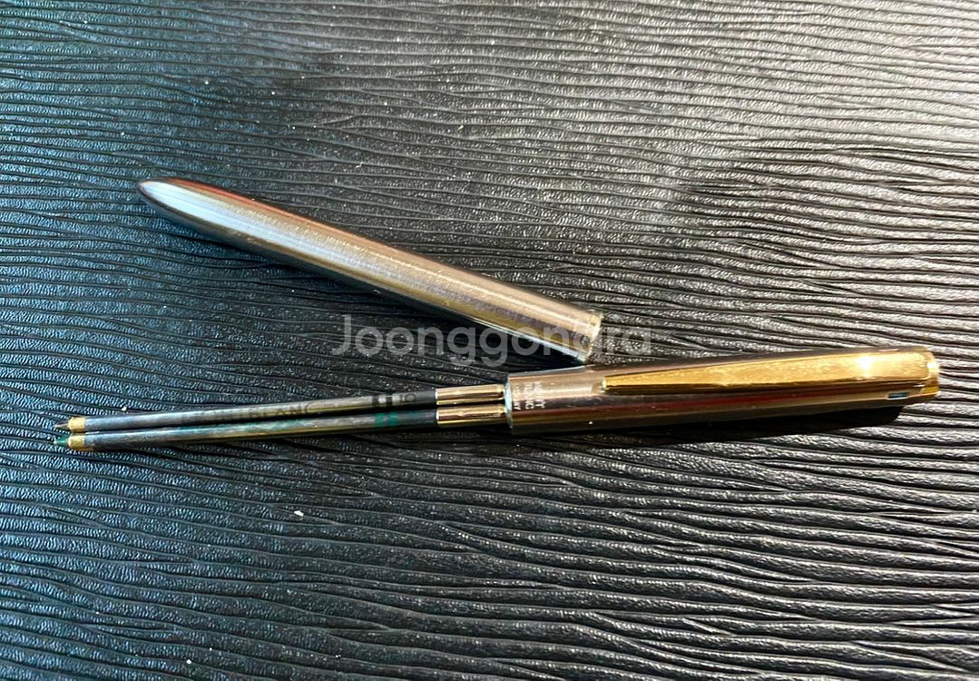 몽블랑 노블레스 14K-585 만년필+볼펜 실버 골드--5
