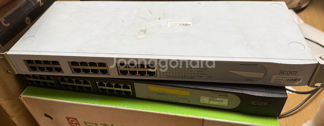 넷기어, 3COM 24포트 기가 허브--1