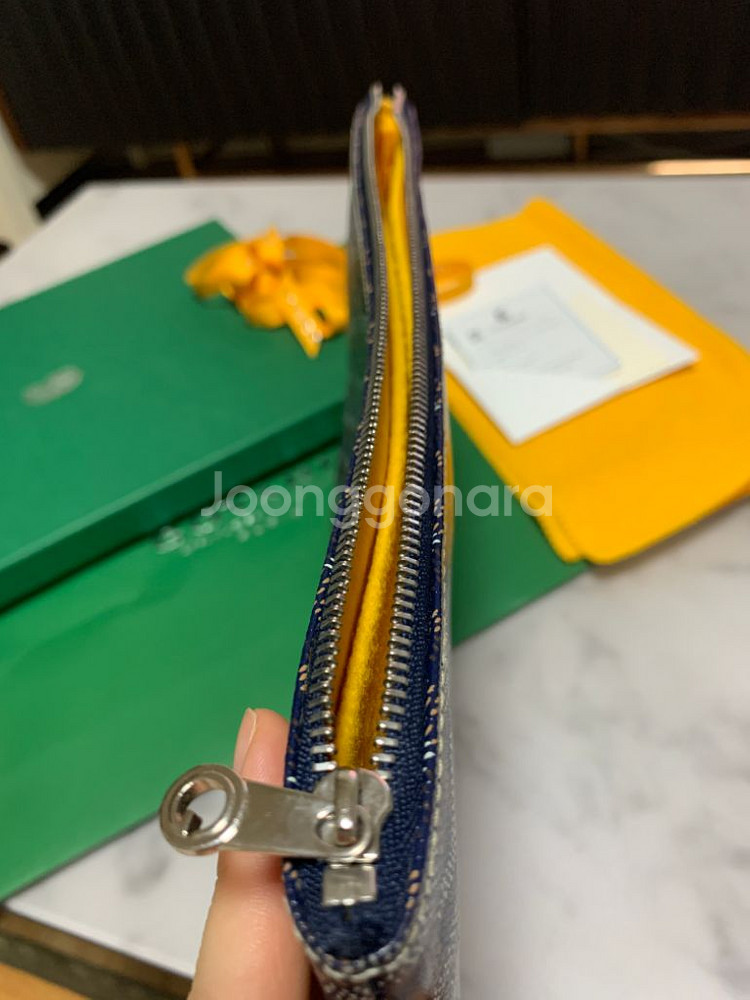 고야드 스페셜컬러 네이비 클러치mm--5