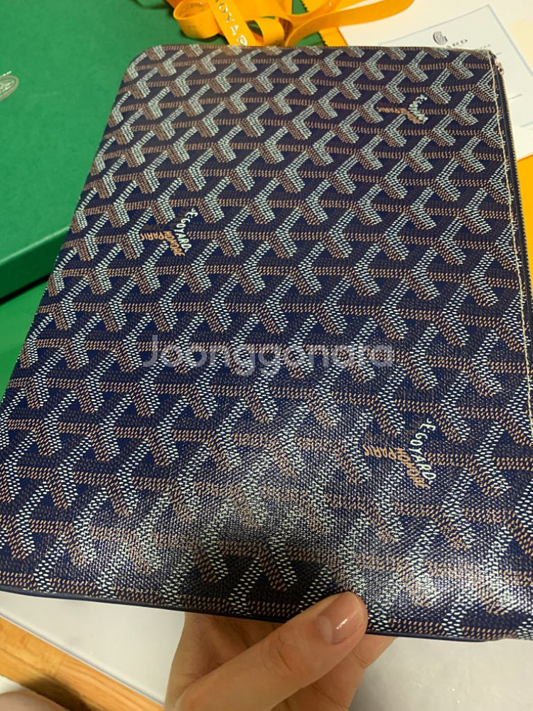 고야드 스페셜컬러 네이비 클러치mm--2