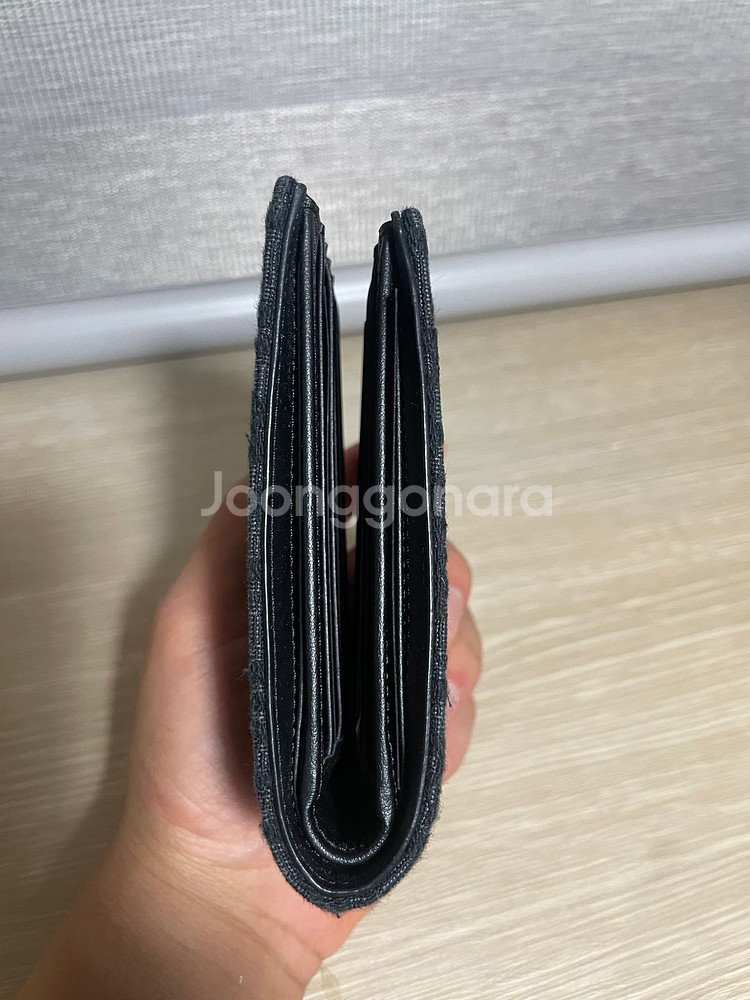 (정품) 디올 올블리크 반지갑 블랙--4