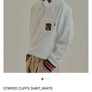 로맨틱크라운 셔츠 striped cuffs [s사이즈]