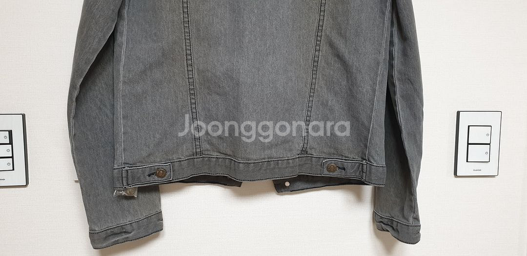 남성 데님 청자켓 그레이 M--5