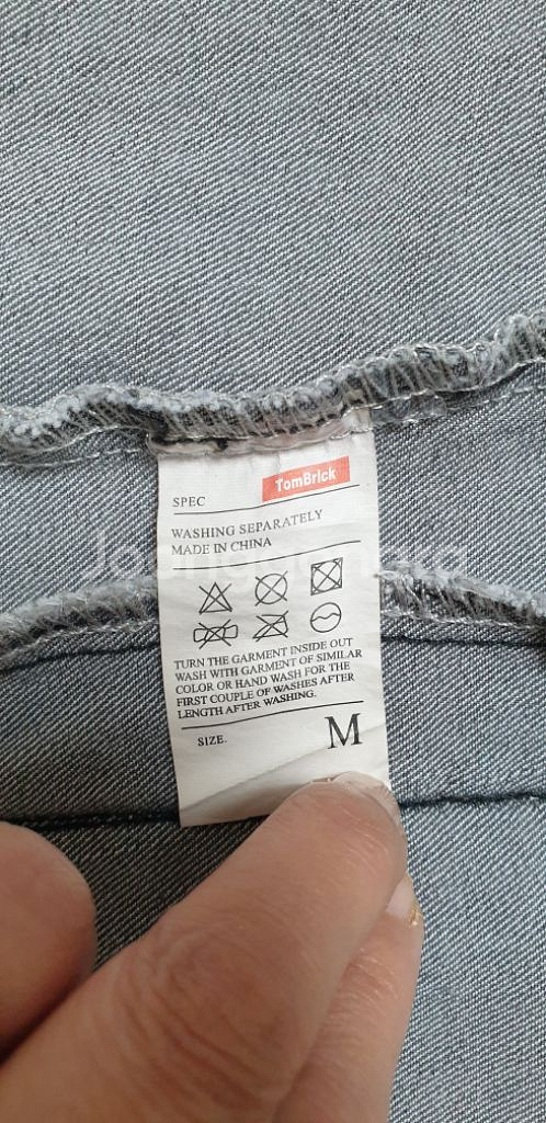 남성 데님 청자켓 그레이 M--8