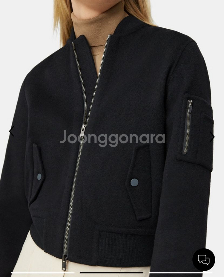 띠어리 울캐시미어 붐버자켓--4