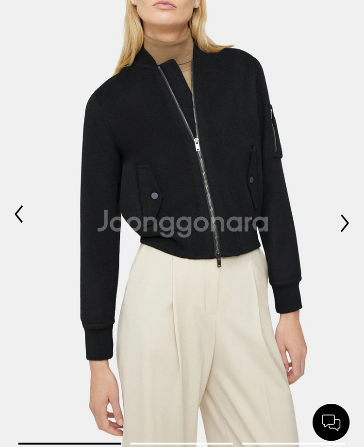 띠어리 울캐시미어 붐버자켓--3