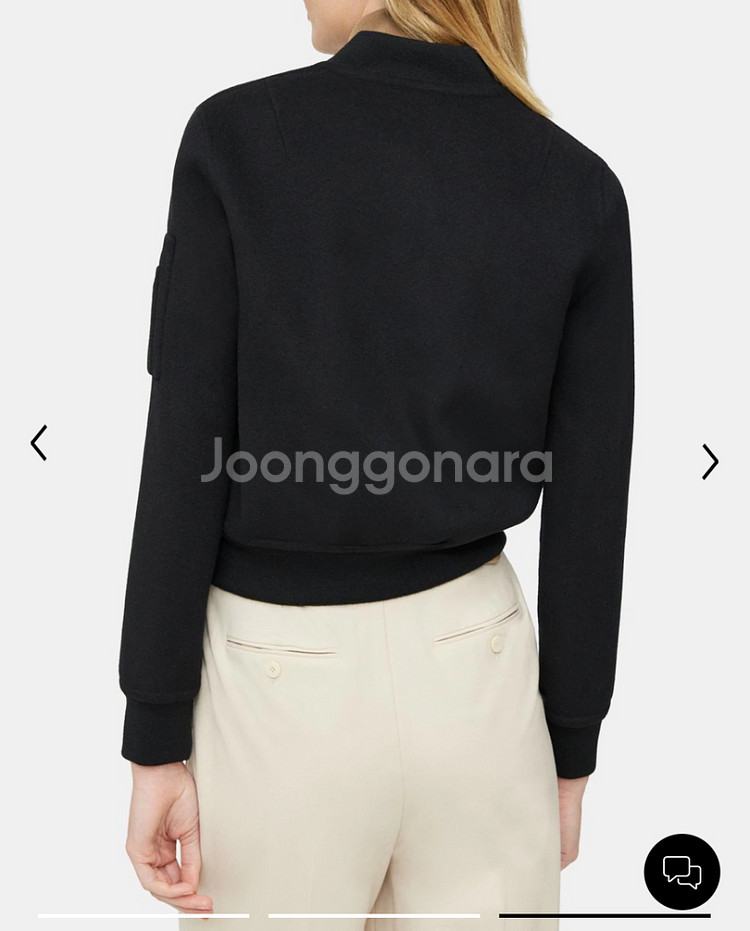 띠어리 울캐시미어 붐버자켓--5